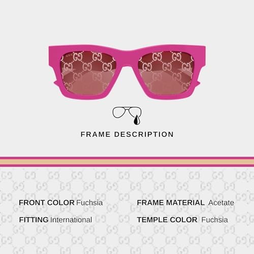 Gucci GG1842S Designer Fashion Sunglasses - Elegant, Sophisticated & Stylish Square Shape Eyewear with Luxury eSHADES Kit