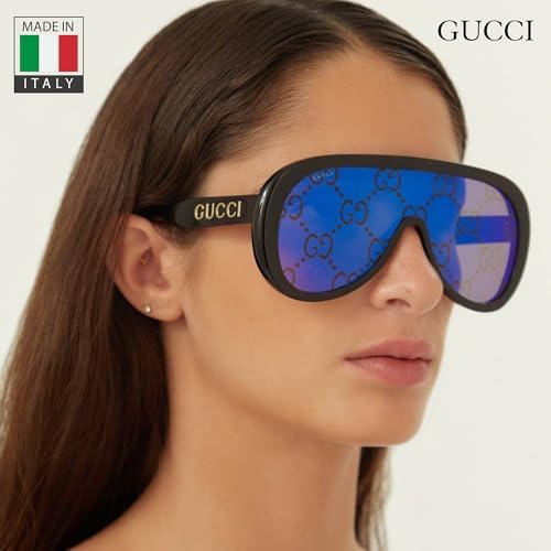 Gucci GG0062S Designer Fashion Sunglasses - Elegant, Sophisticated & Stylish Aviator Shape Eyewear with Luxury eSHADES Kit