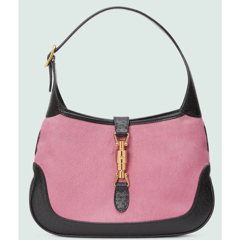JACKIE 1961 SMALL CALF HAIR BAG - PINK