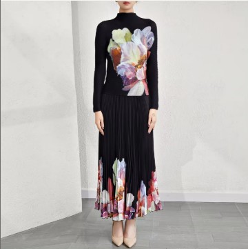 2024 Latest Pattern High Quality Women Elastic Stretch Free Size Fashion Print Womens 2 Piece Outfit Two Piece Sets
