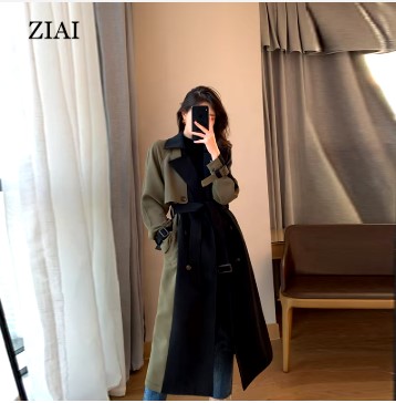 High quality Spring new fashion style trench coat British style thin wild small high school trench coat women ladies trench coat