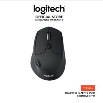Logitech M720 Triathlon Multi-Device Bluetooth Wireless Mouse With Logitech Flow Technology - EBL, Seamless