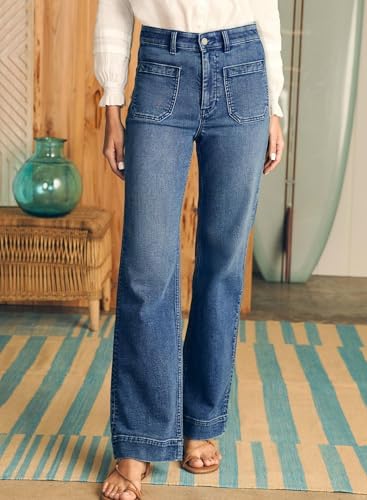 Astylish Women's Wide Leg Jeans High Waisted Stretchy Straight Leg Jeans Loose Trendy Denim Pants with Pocket