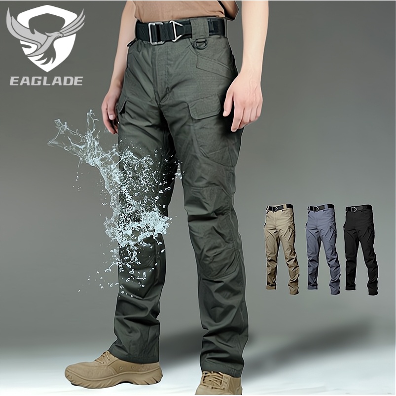 EAGLADE Tactical Cargo Pants Men Women IX7/IX9/S-3XL Waterproof Slim Fit Multi Pockets In Green