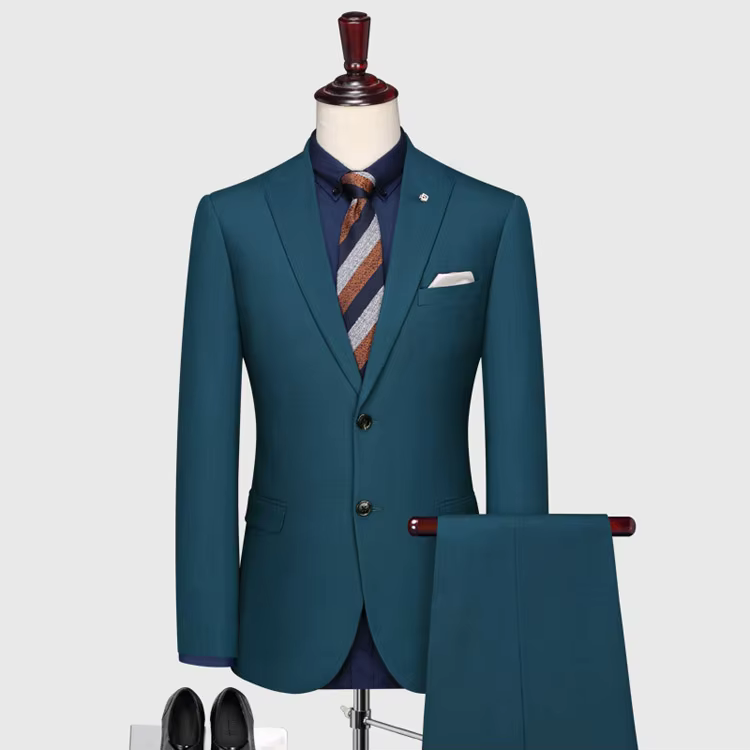 Manufacturing Mens Fashion Style Slim Fit 2 Piece In Stock Ready To Ship Groom Groomsmen Suits
