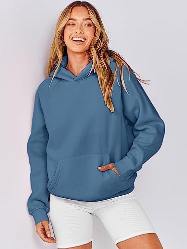ANRABESS Women Hoodies Oversized Fleece Long Sleeve Comfy Casual Basic Pullover Sweatshirts 2025 Fall Outfits Y2K Clothes