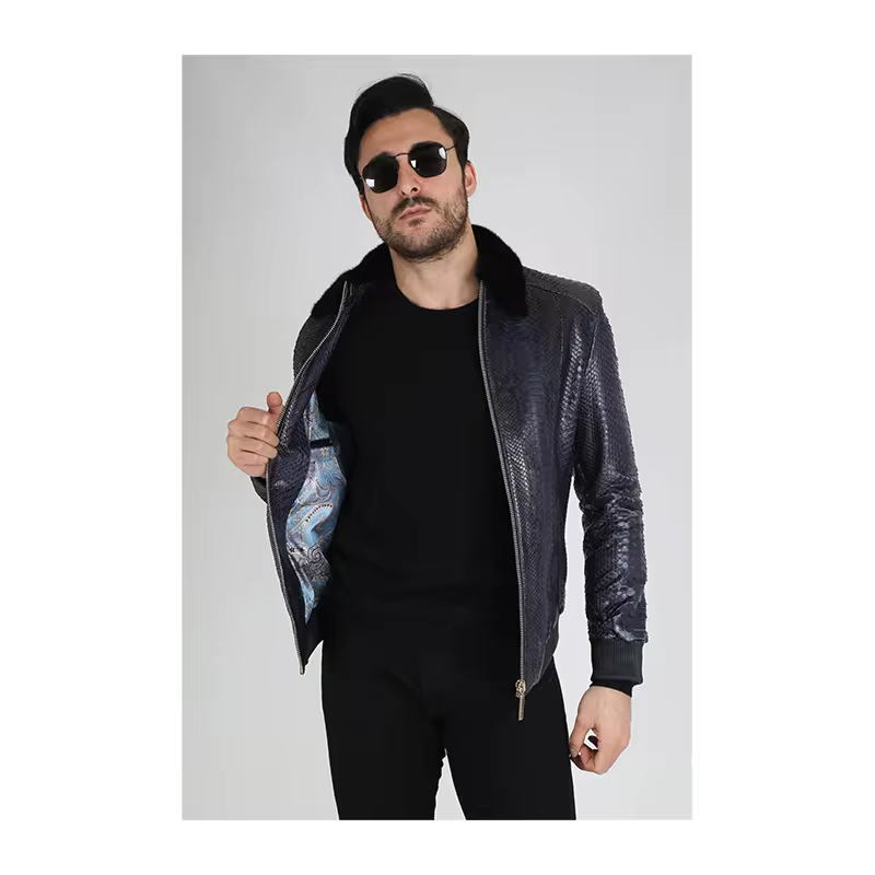 2021 New Style Wholesale Product Man Leather Jacket Luxury