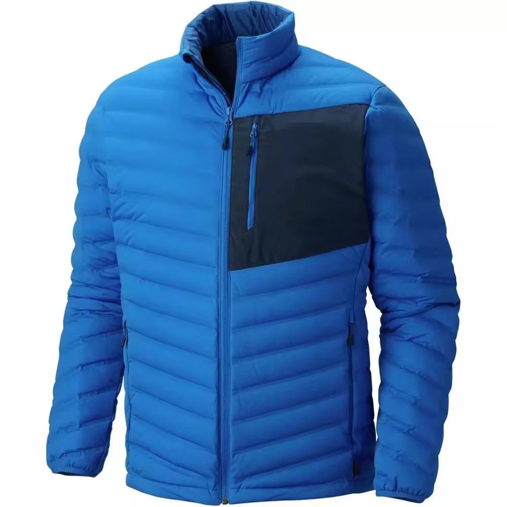 OEM Custom High Quality Winter Fashion Warm Men's Down Jacket Foldable Goose Duck Down Jacket