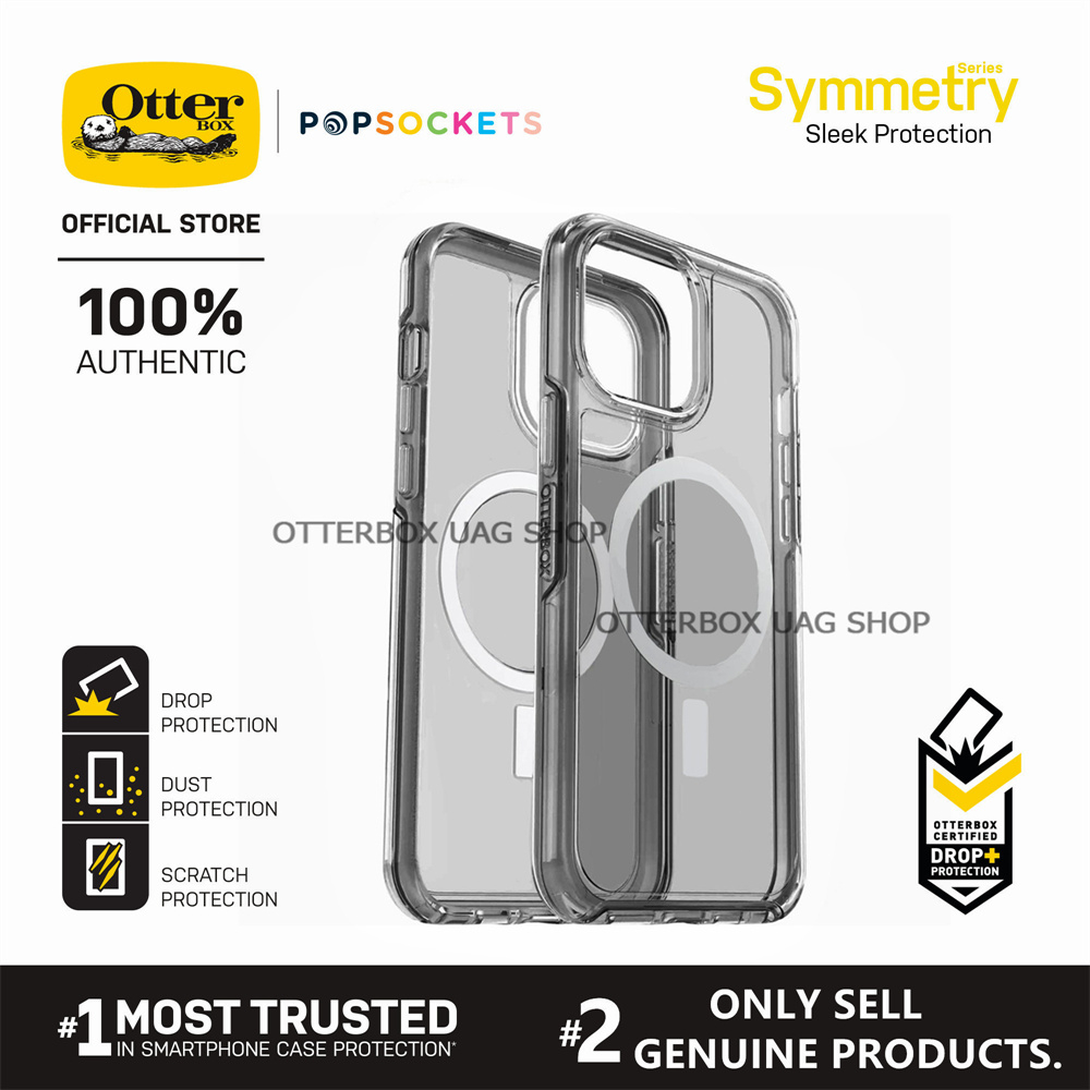 OtterBox iPhone 15 14 Pro Max / 15 14 Pro / 15 14 Plus / 15 14 / 13 12 Pro Max / 13 Pro / 13 / 13 12 Mini Symmetry With Magnetic Clear / Stardust Series Case | Authentic Original