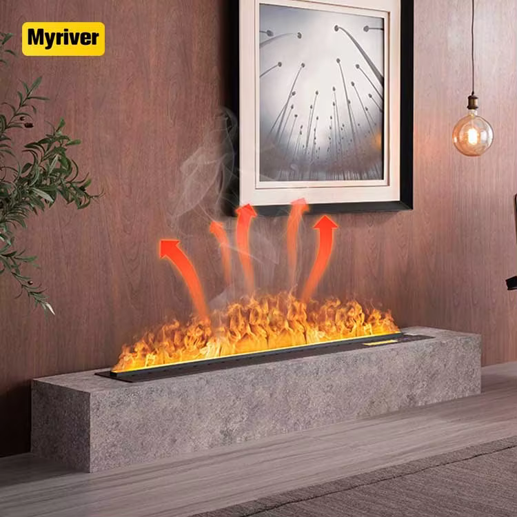 Myriver Modern Electric Appliances With A Size Of 100 Cm,3 Faces,View Of Fire Places,Electric