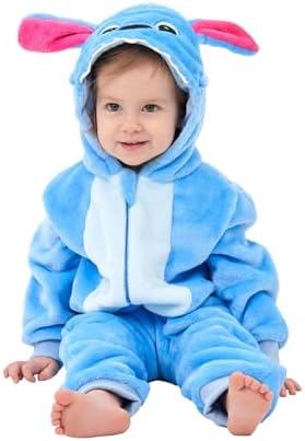Unisex Baby Animal Onesie Pajamas,Infant Flannel Halloween Cosplay Costume, Toddler Christmas Homewear/Sleepwear