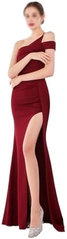 Sexy Dresses for Women Evening Dress Light Luxury Niche One Shoulder Long Dress Fishtail One Shoulder Dress Female