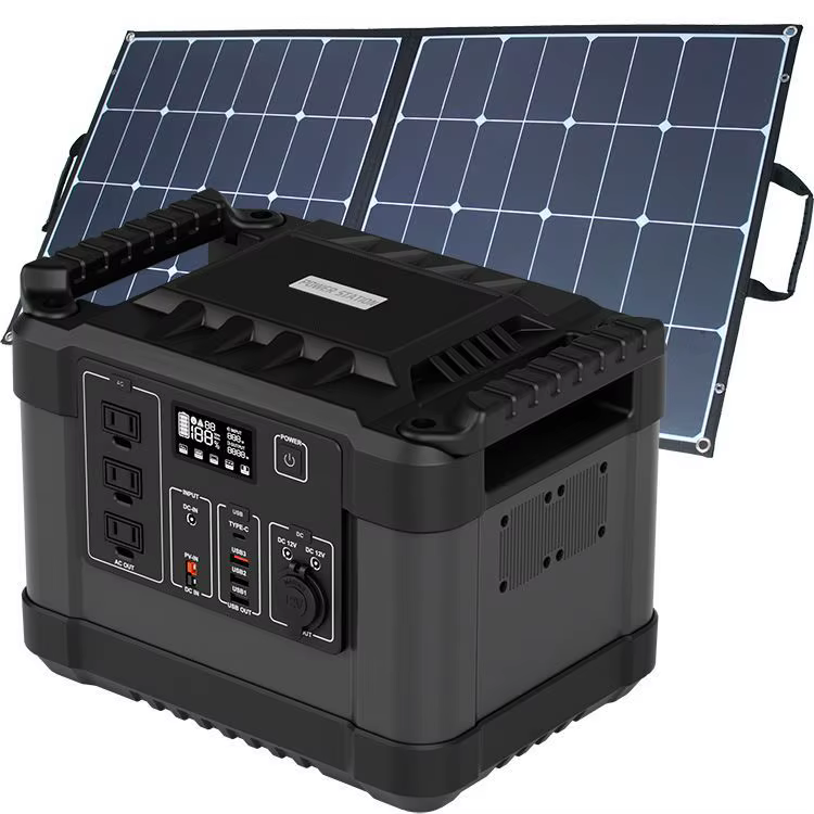 Enten 1KW industrial power supply 12V 110V 220V output Outdoor electrical appliances solar charging portable power station