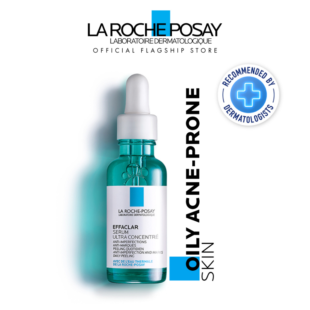 La Roche-Posay Effaclar Serum 30ml | Anti-Acne Serum with Salicylic, Glycolic Acid, Niacinamide for Oily Acne-Prone Skin