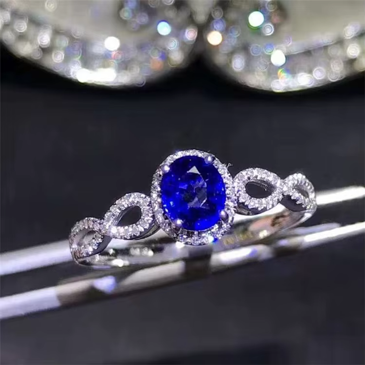 blue gemstone wedding jewelry 18k gold South Africa real diamond natural sapphire ring for women gold eagle ring
