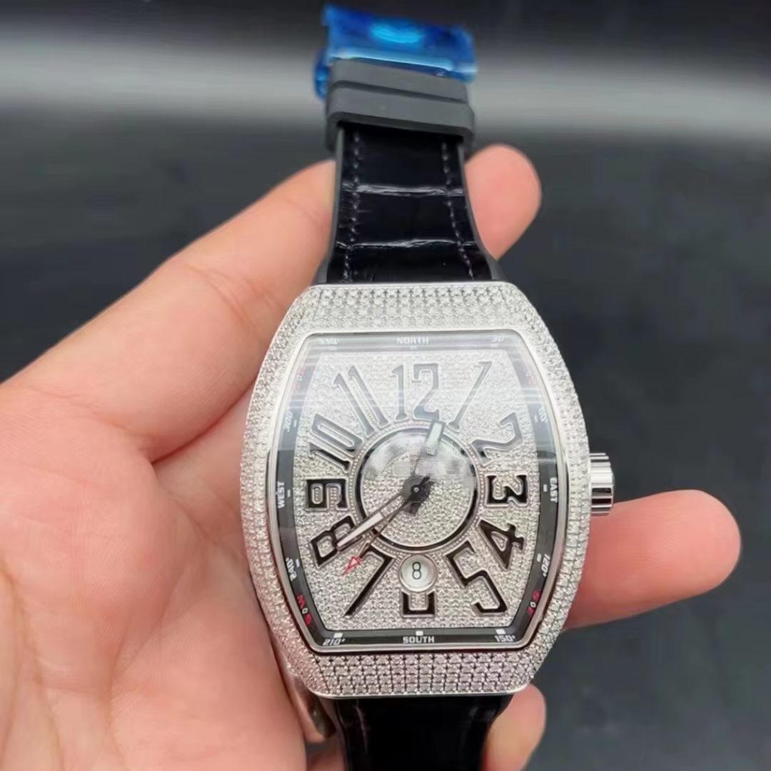 After the original authentic inlaid diamond watch, watch material steel table