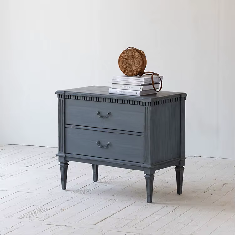 Mid century recycled pine luxury bedroom furniture wooden dresser furniture for bedroom