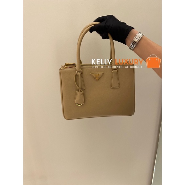 [preorder] Prada sand beige galleria medium saffiano leather bag [evoucher]