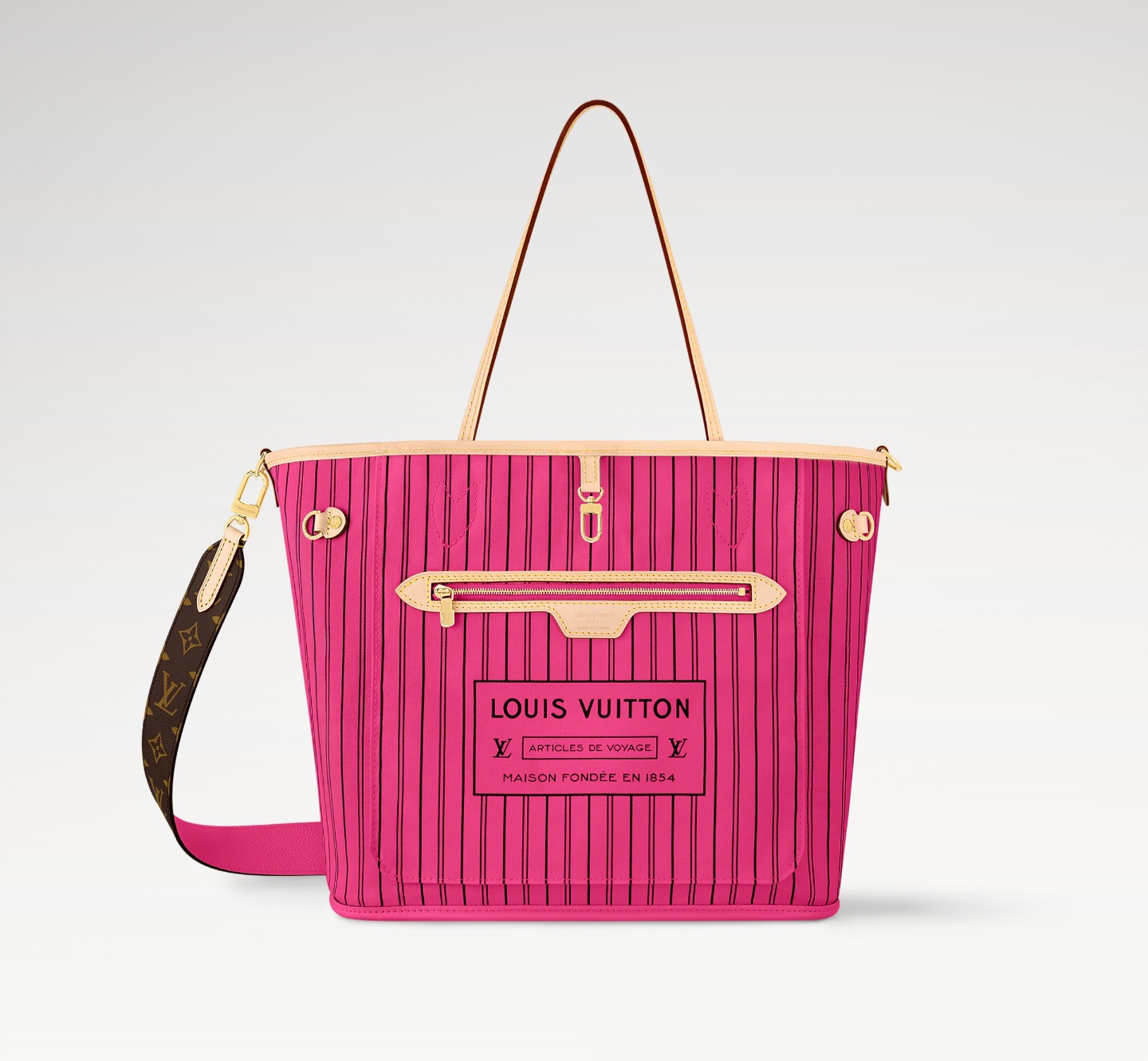 Lv Neverfull Bandoulière Inside Out MM