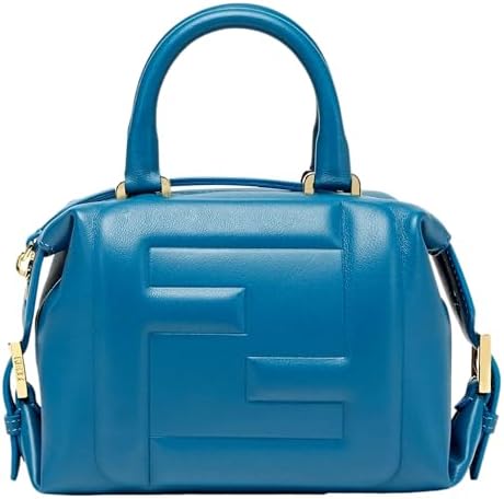 FENDI FF Cube Womens Handbag Mare Dark Blue Crossbody Bag Logo 8BS089 New