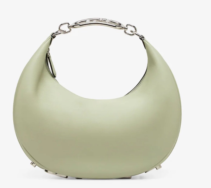 FENDIGRAPHY MEDIUM LIGHT GREEN LEATHER BAG