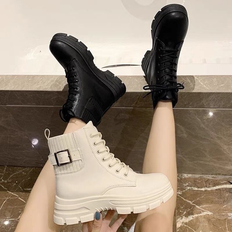 Beautiful Product High Collar Martin Boots Height Increasing For Girl full Box MSPBOT551 (Take Up 1 sz)