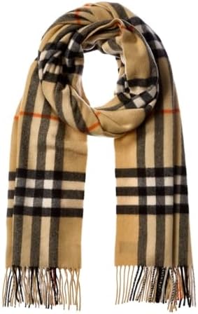 Cashmere Scarf in Check Pattern by Burberry