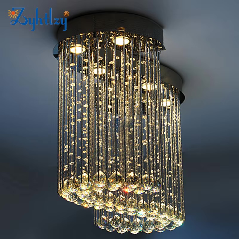 High quality Luxury S shape Modern Crystal Chandelier Lighting Hanging pendant Lamp for dinning room living room restaurant bar