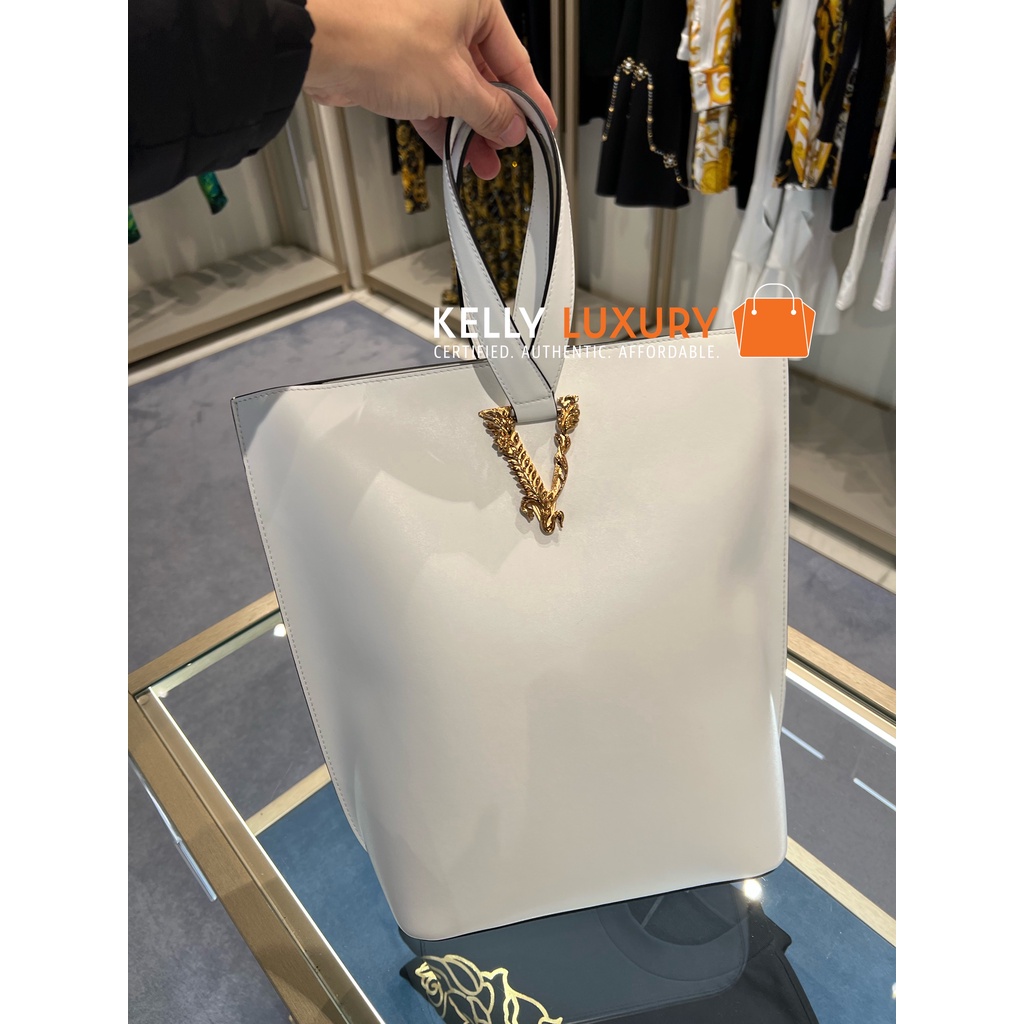 Versace Leather Tote Bag