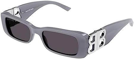 Balenciaga Grey Rectangular Ladies Sunglasses BB0096S 014 51