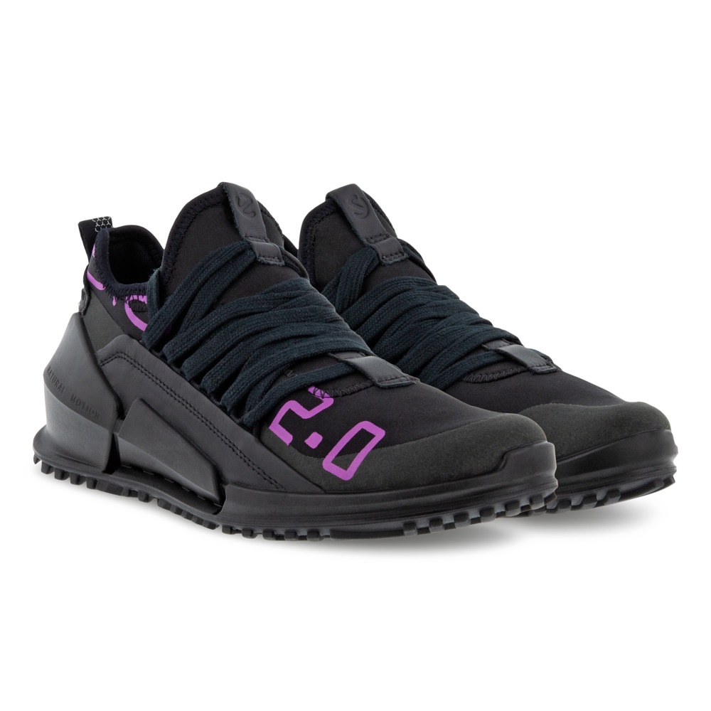 While earlier versions were originally designed and engineered for triathletes, the new ECCO BIOM 2.0 offers the same, reliable technology, but boasts an inarguably updated, cool look and feel. The distinctive, asymmetric midsole gives complete support for both your heel and mid-foot, while maintaining full flexibility. This version has been updated with a breathable, sock-like construction and wider lacing, so these ultra-sleek sneakers will likely be on your feet for seasons to come.