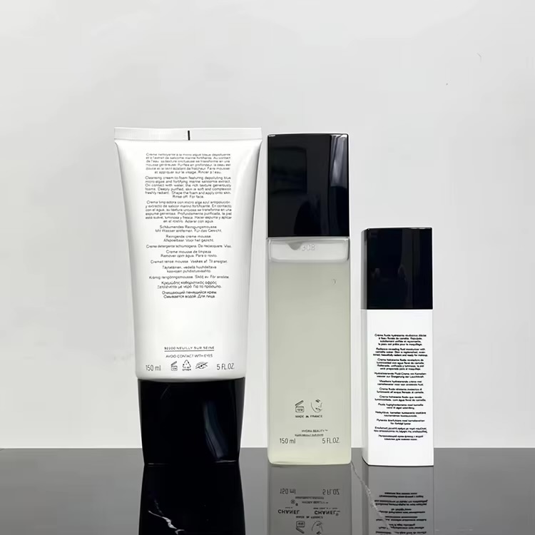 Hot 150ml hydra beauty liquid essence 150ml creme anti-pollution face cleansing cream 30ml camellia water cream skin care set