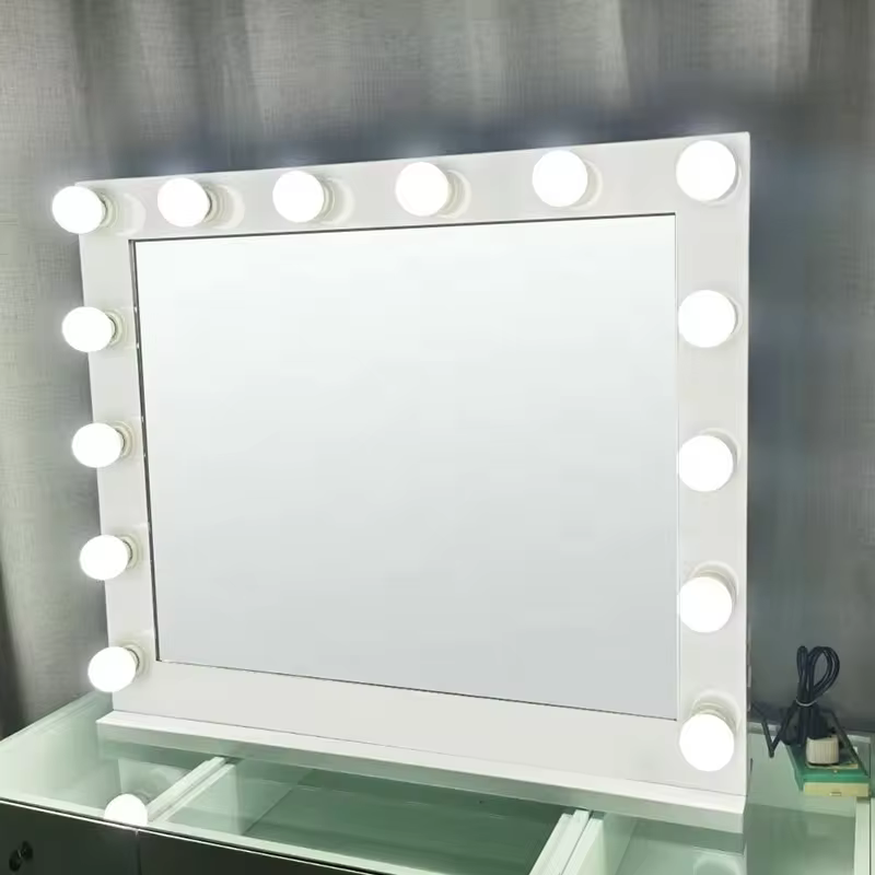 36"W 30"H Amazon top seller Hollywood Vanity Full Makeup lighted Mirror with LED Light Bulbs