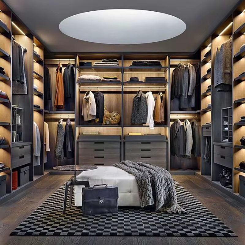 High Quality Modern Simple Style Solid Wood Wardrobe Bedroom Furniture
