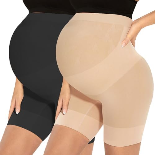 Narcissus Bump Proud Seamless Maternity Shapewear, Mid-Thigh Underwear - Maternity Dress for Baby Shower