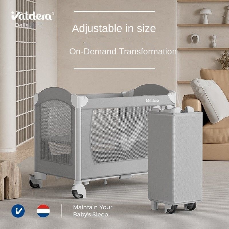 Valdera wadera crib splicing big bed newborn multifunctional portable foldable baby crib