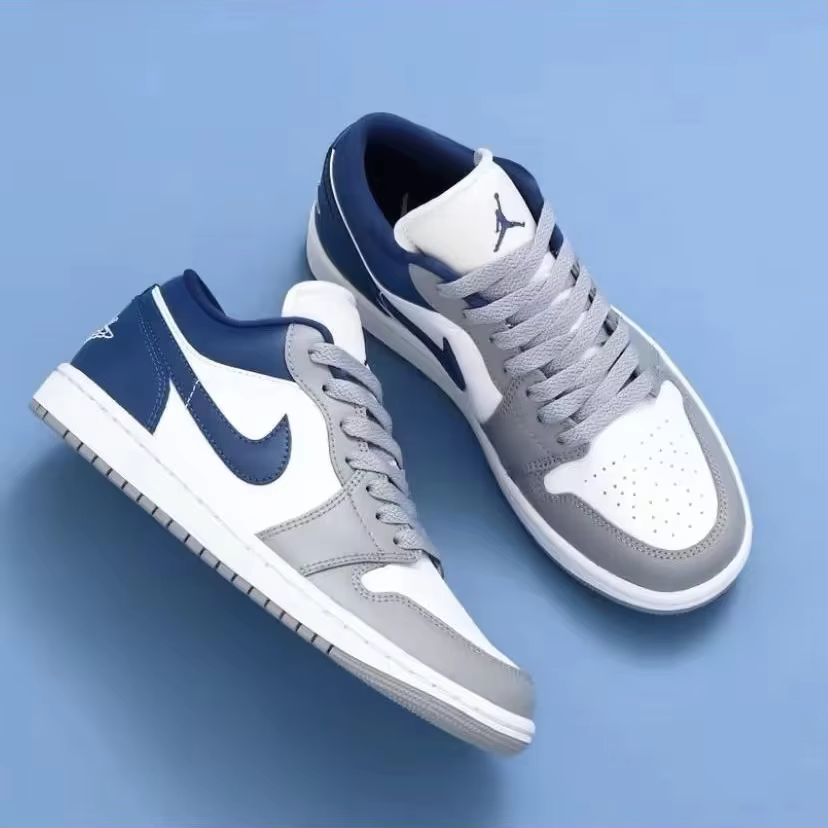 Fashion Sneakers Nike Air Jordan 1 Low Blue Men's Casual Shoes Jordan 1 Women's Walking Style Shoes Nike Shoes 2022