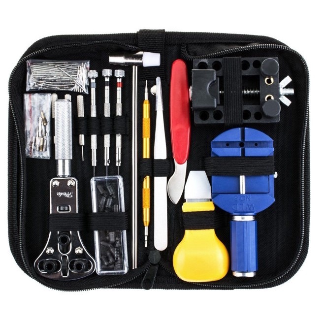 [NEW ARRIVAL] Multifunction Watch Repair Tool Kit Metal Watch Adjustment Repair Watch Tools 16 pcs 147 pcs 153 pcs Kit