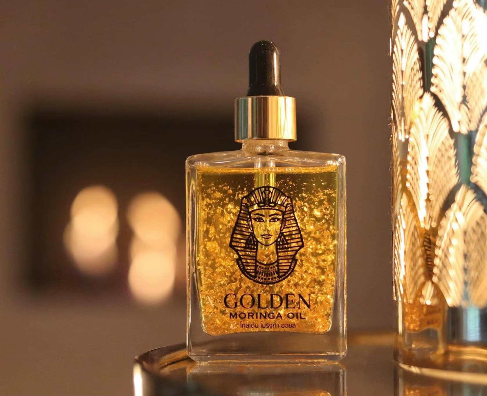 Golden Moringa Oil 100 ml. Made From Real Natural Thai Premium Skincare Best Seller And Premium Quality From Thailand